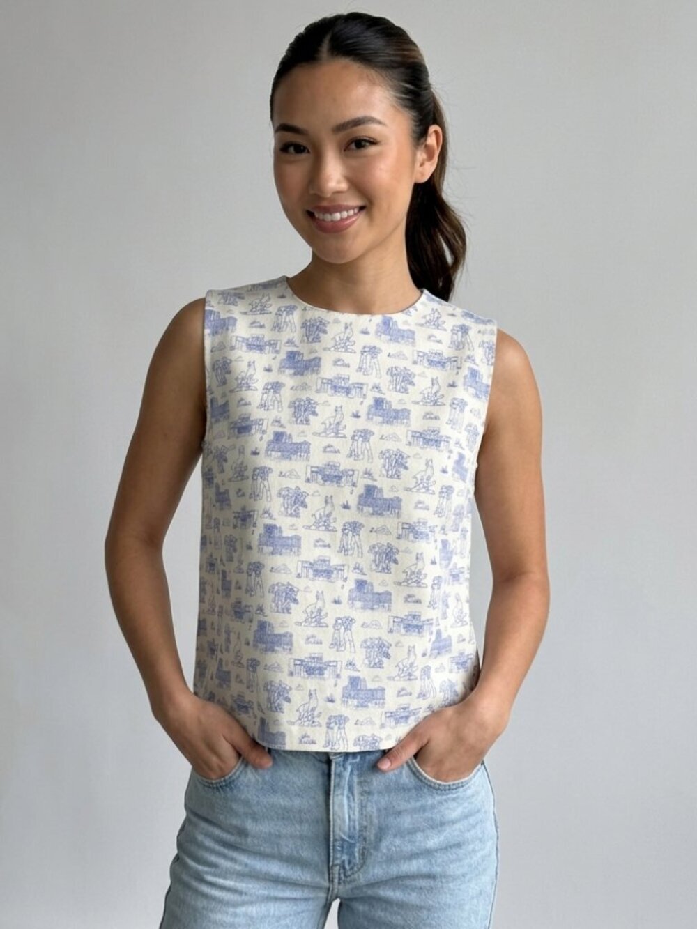 Stewart Simmons University of Kentucky Toile Top - Size Small NWT
